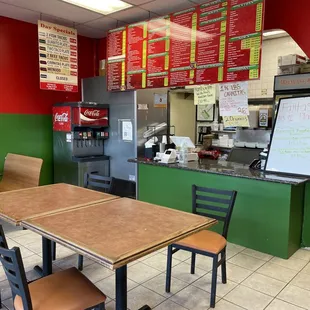 the inside of the restaurant