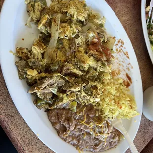 Machaca Combination Plate