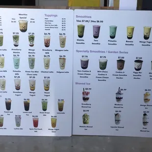 Drink Menu