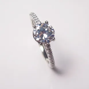 Diamond Accented Engagement Ring