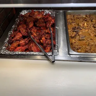 the food being prepared