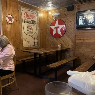 Part of the dining room.