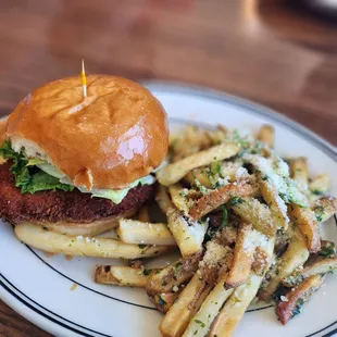 Jacked Up Crispy Chicken w/ Garlic Fries