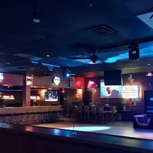 Dance floor left of the stage