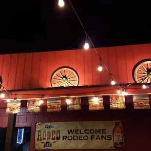 the entrance to the venue