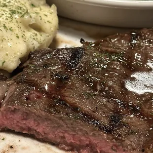 12oz KC Strip Medium. Not medium