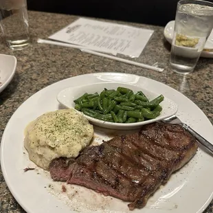 12KC Strip. Asked for medium. Pretty rare for medium. Beans look old. Wrinkled