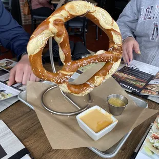 Can't go wrong with a giant pretzel