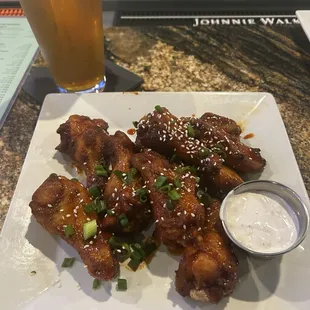 Spicy Korean wings