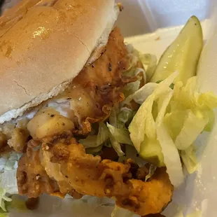 Crispy chicken sandwich