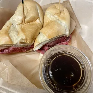 Roast beef au jus