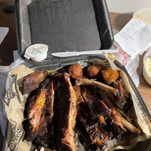 Ribs that are as dry as dirt