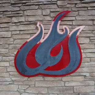 Logo on the outside wall - awesome!