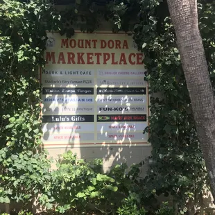  sign for a market place