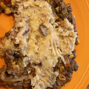 Half of a large shepherds pie order - Delicious