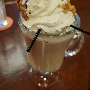 Nutty Irishman: Irish Cream and Hazelnut Liqueur (they have a ton of fun irish coffees)
