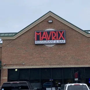 the front of the building