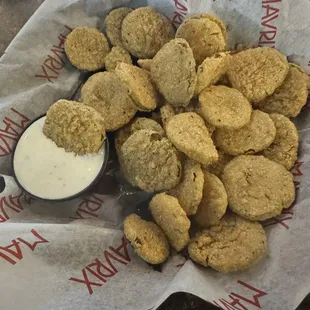Fried Pickles chips. Delicious