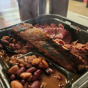 4 meat combo with double beans