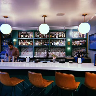 a man behind the bar