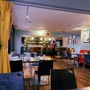 a view of the dining room