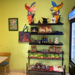 Inside store