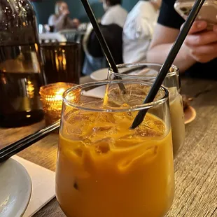 Thai Tea with less ice ($4) - 3/20/24