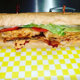 Grilled chicken bacon chipotle sub