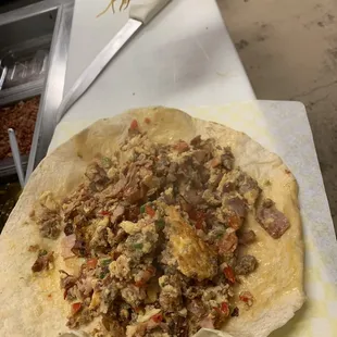 Inside the Breakfast Burrito