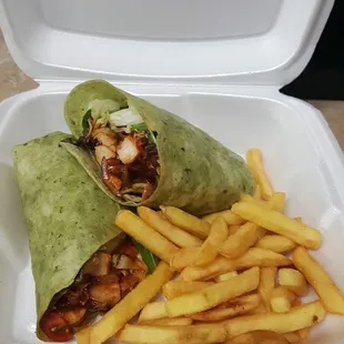 Chicken Chipotle Spinach Wrap!!