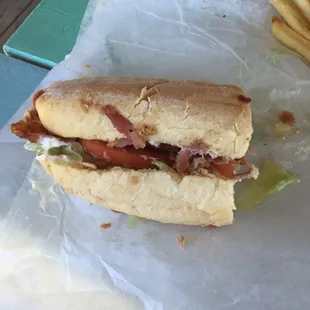 6&quot; club poboy. Delicious.
