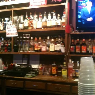 The bar area