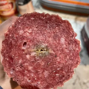 Rotten salami.
