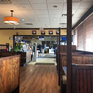the inside of the restaurant