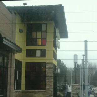 outside