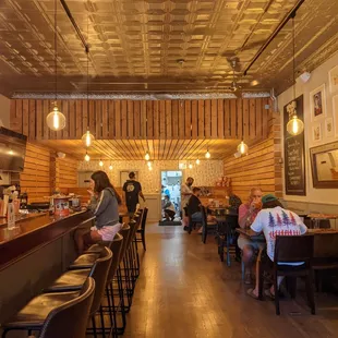 the interior of a restaurant