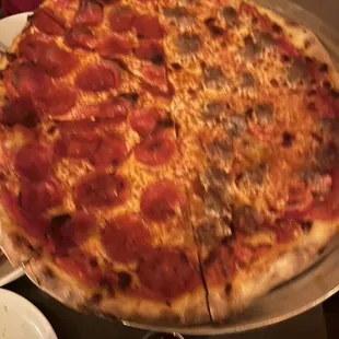 Sausage Pizza Pepperoni Pizza