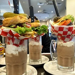 Burger, Fries, and Shake