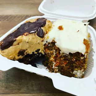 Peanut Butter Fudge Thing (so yummy!) + Carrot Cake