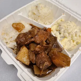 Beef Stew with Potato Mac