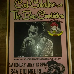 This week July 13 at 8 pm come see the show