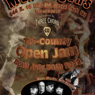 This is the grand opening of Max Dugans and I hope everyone will come out and support us in this new place for live blues music