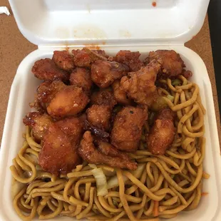 Jalapeño chicken (double noodles side)