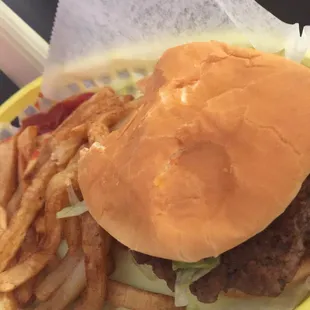 Great burger and fries