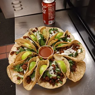 a plate of tacos