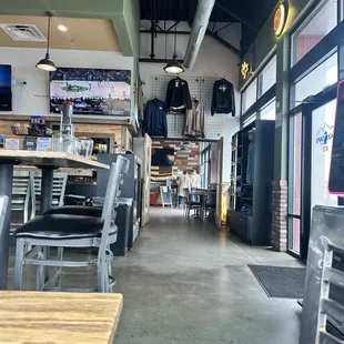 the inside of a restaurant