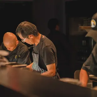 Some of the staff working hard behind the scenes at Maxan Jazz Club