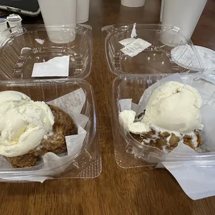 Caramel Apple Cookie with ice cream