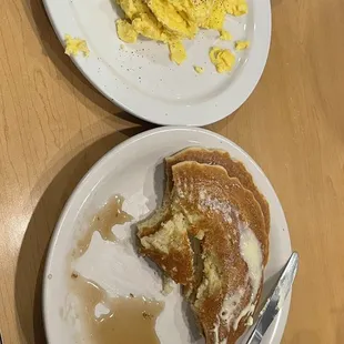 3 egg scramble &amp; short stack