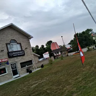 outside
